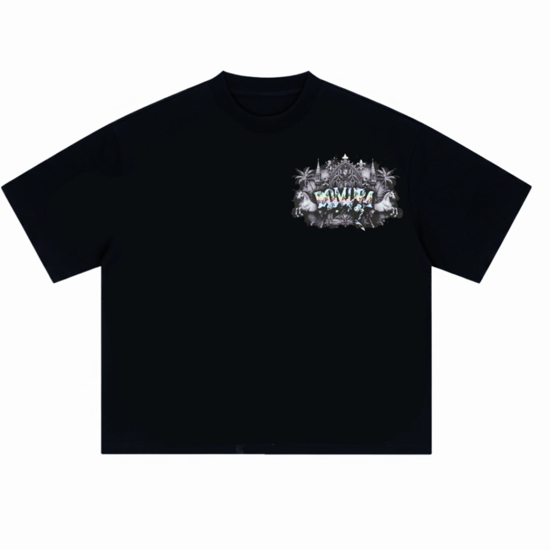 Bomura Chateau Noir Crystal Oversized Tee