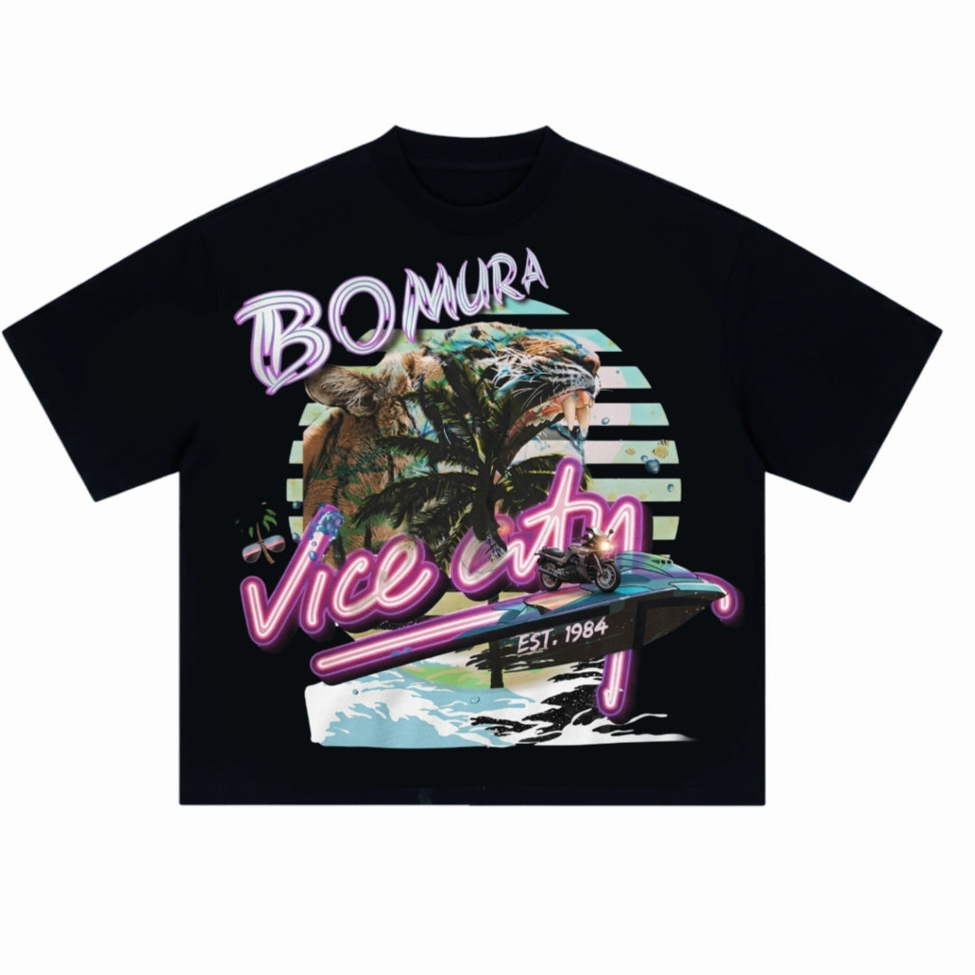 Bomura Vice City Panther '84 Sunset Drop Tee
