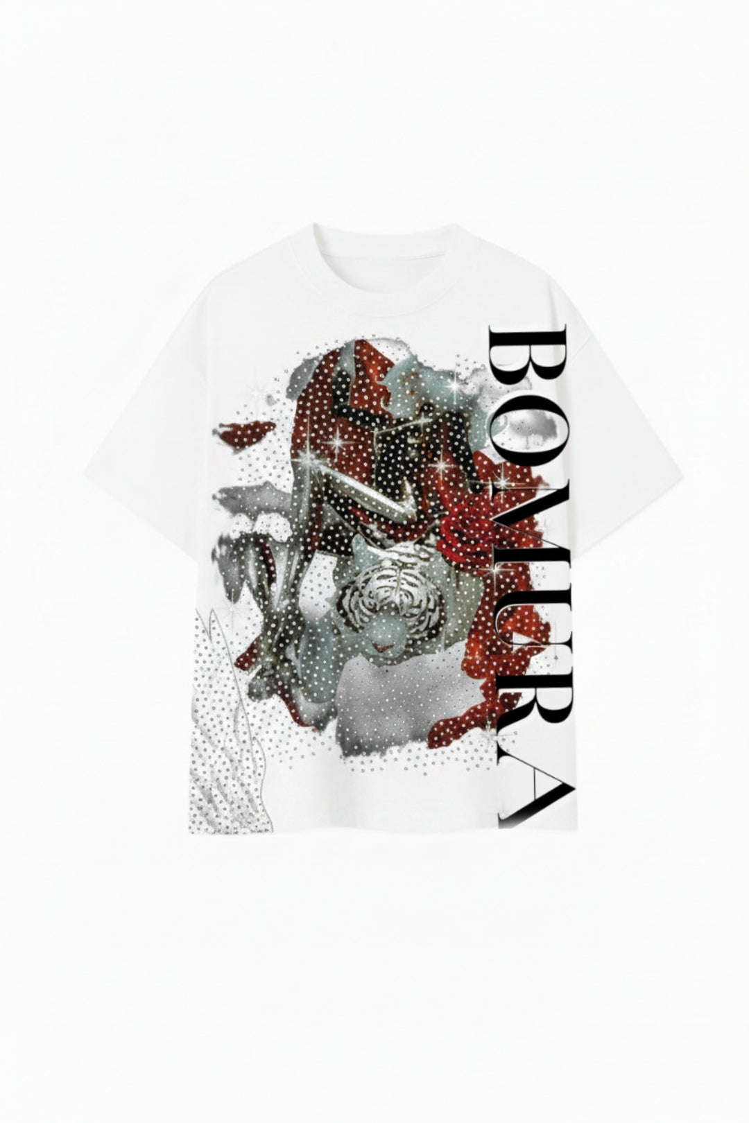Bomura Angelo Feroce Cristallo Oversized Tee