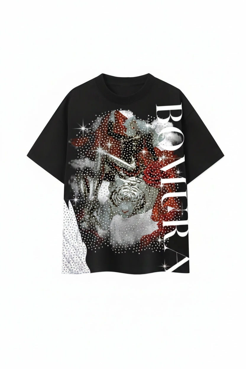 Bomura Angelo Feroce Cristallo Oversized Tee