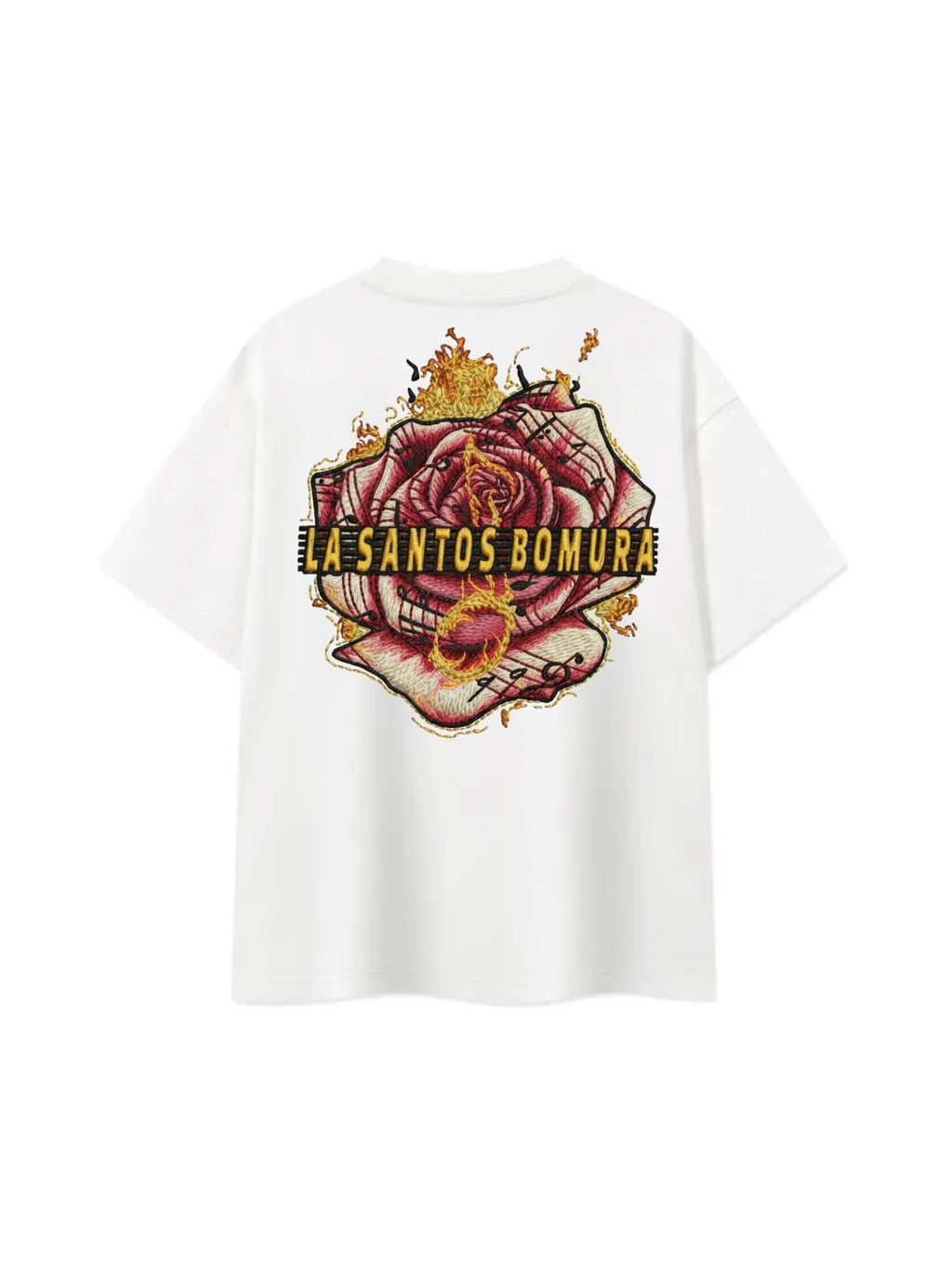 La Santos Bomura Fleur de Feu Oversized Tee