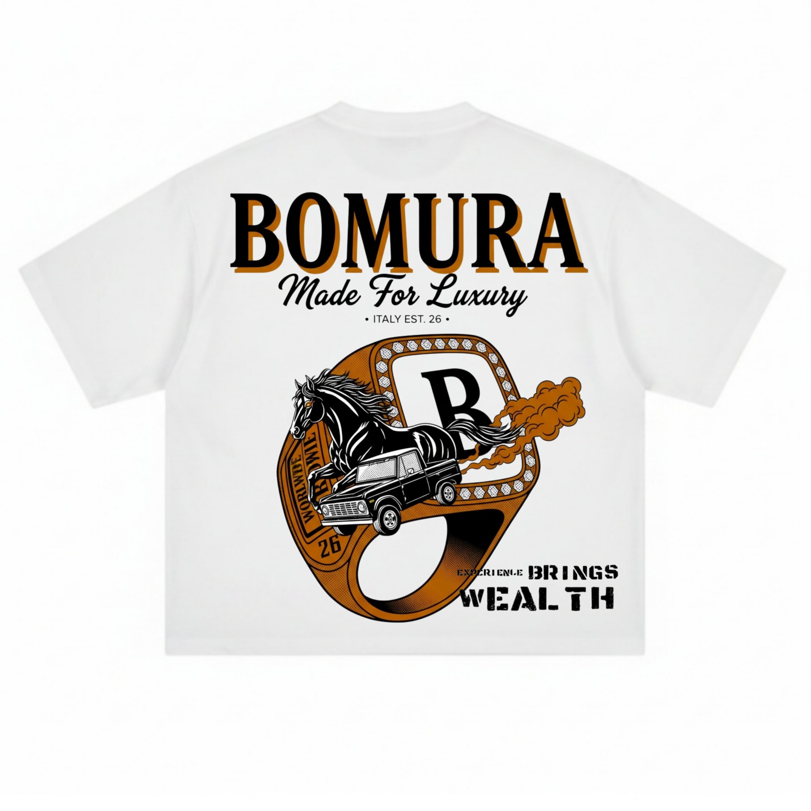 Bomura Made For Luxury Gold Signet Tee