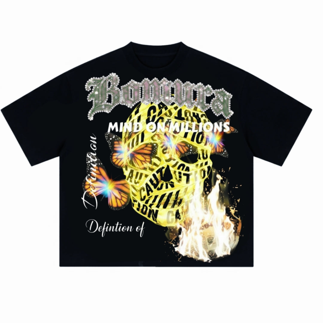 Caution: Mind on Millions Oversized Tee