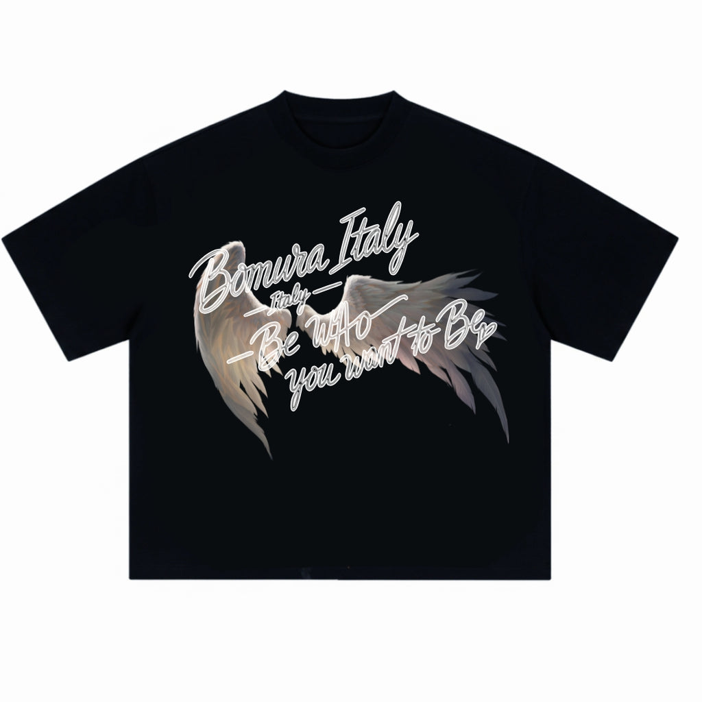 Bomura Italy Angel Freedom Wings Tee