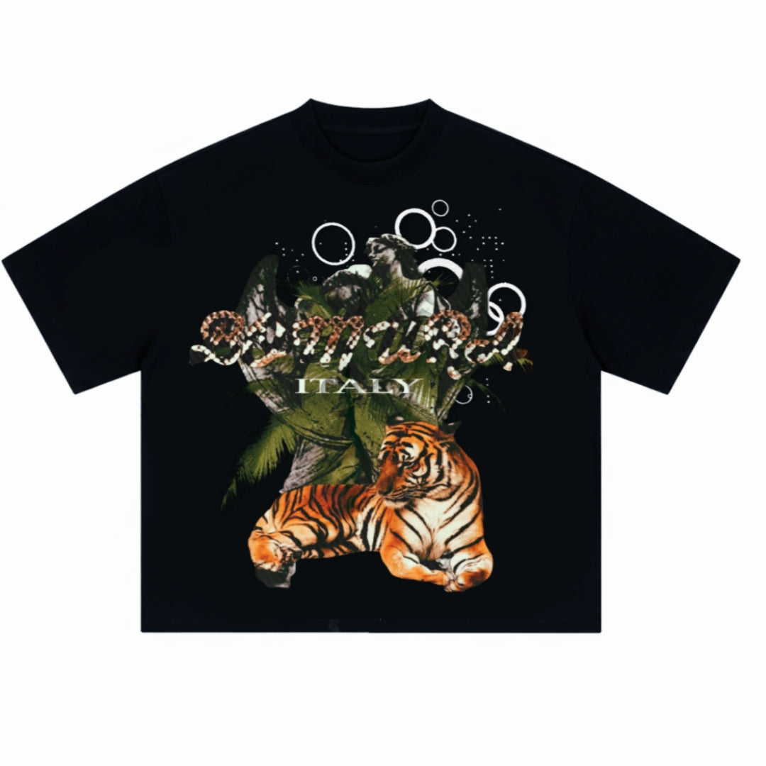 Tigre Celeste Sacra Oversized Cotton Tee