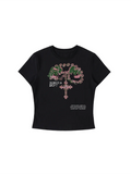 Bomura Dept Woman's Crown of Roses Tee