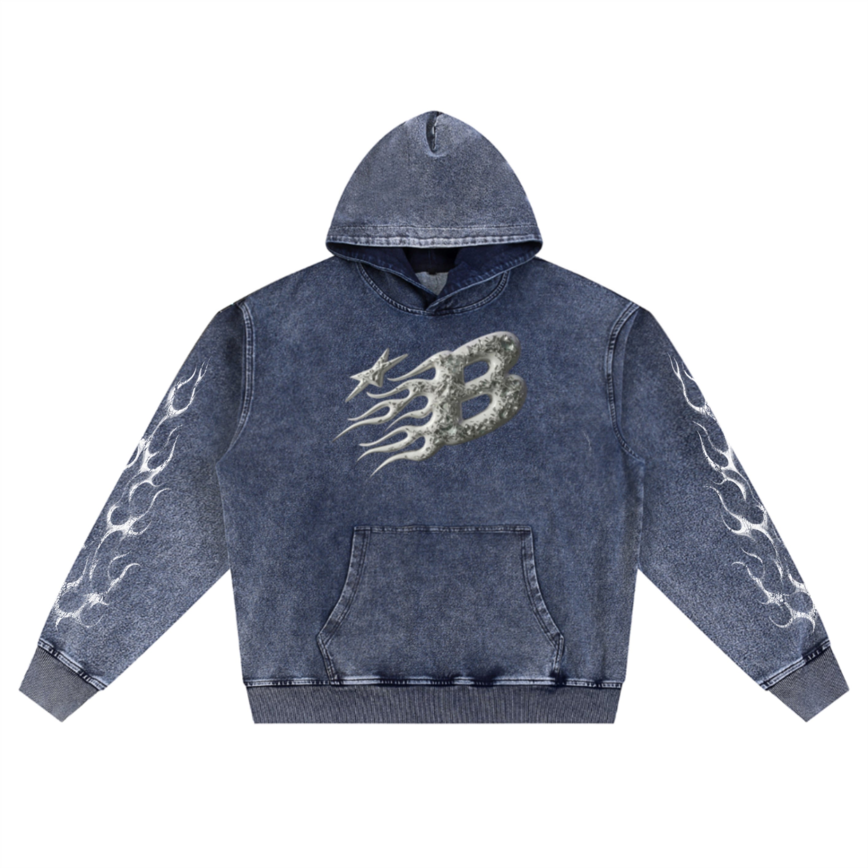 Bomura Blaze Comet Washed Hoodie
