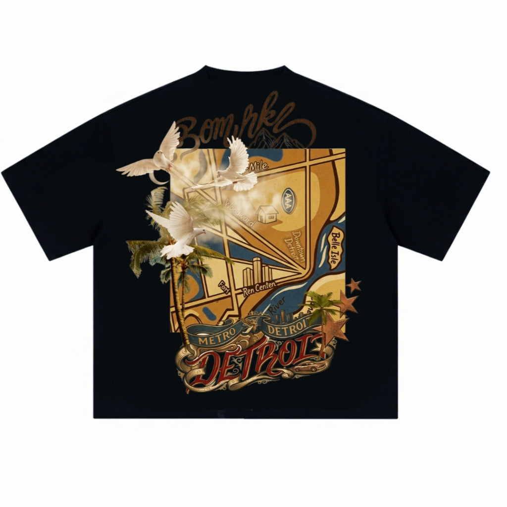 Doves Over Detroit Belle Isle Tee