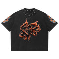 Bomura "EBW Flame" Studded Washed Tee