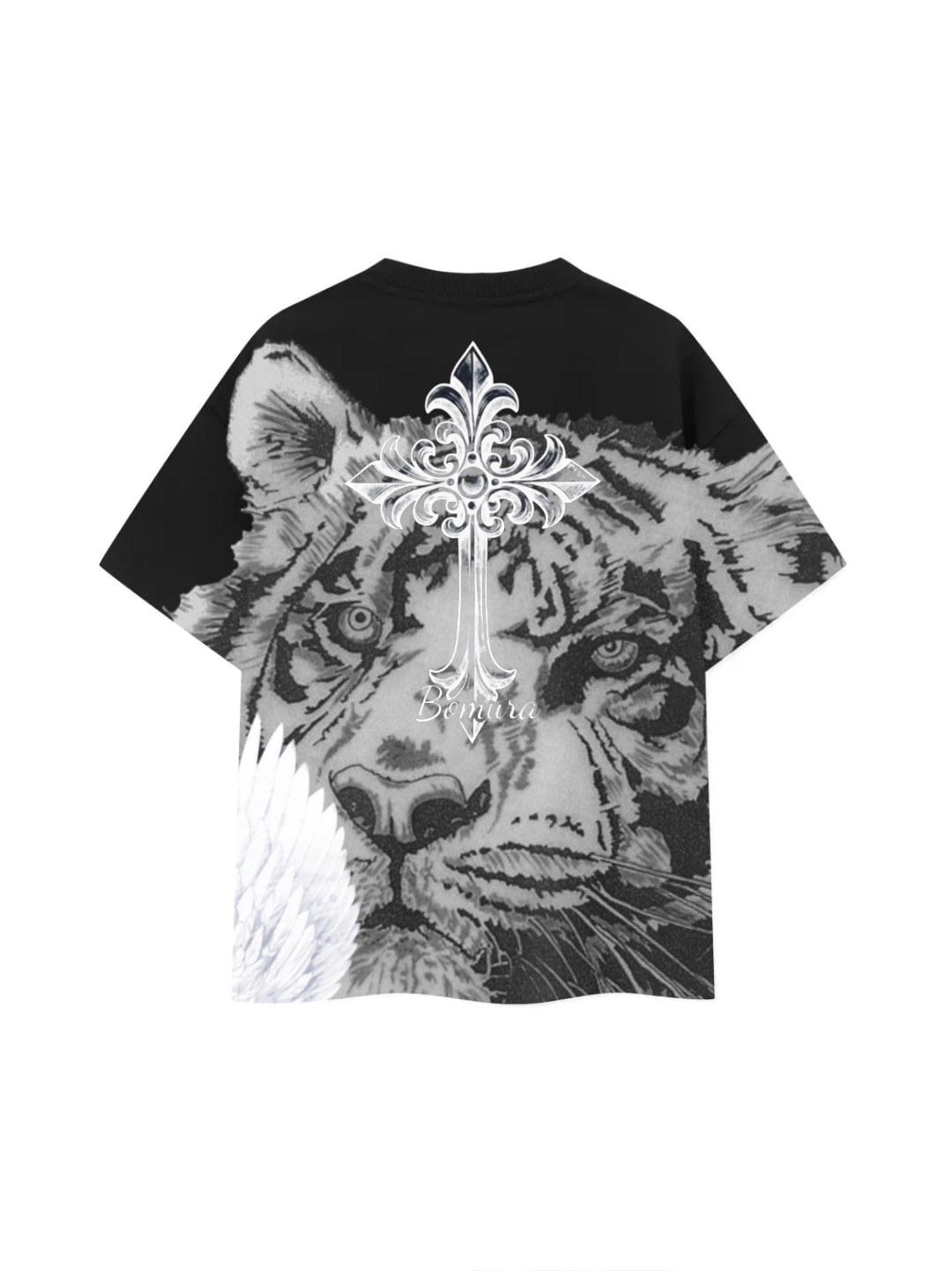 Bomura Angelo Feroce Cristallo Oversized Tee