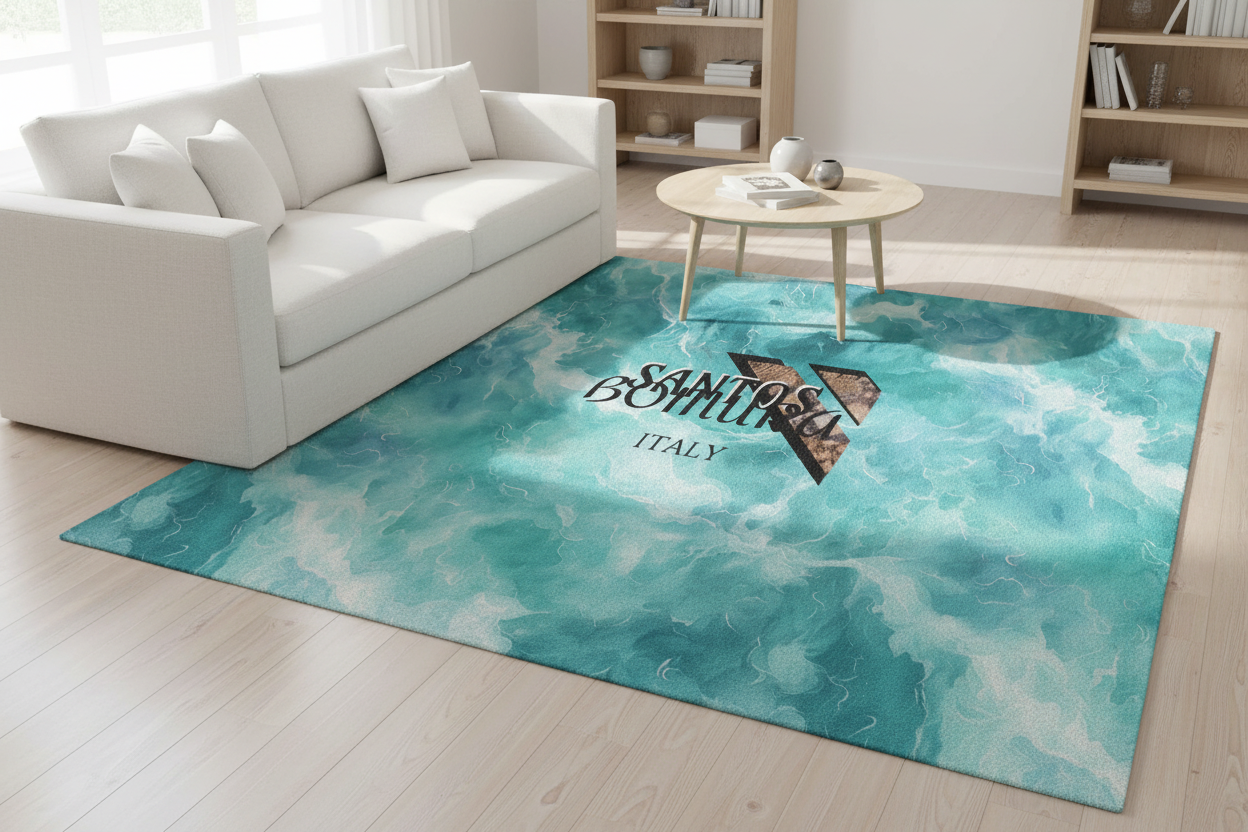 TESSUTO VICO TEAL RUG Living Room