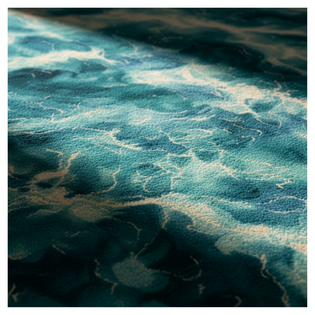 TESSUTO VICO TEAL RUG Texture